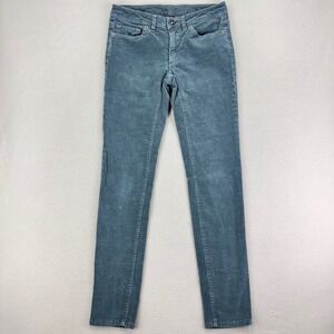 Patagonia Fitted Corduroy Jeans Womens 27 Green Slim-Fit Trousers‎ Gorpcore